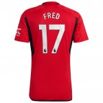 Günstige Fußballtrikots Manchester United Fred 17 Heimtrikot 2023-24 Kurzarm